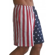 F600国旗短裤的美国国旗图案短