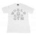 World Gym Shirt Faded Gorilla logo White