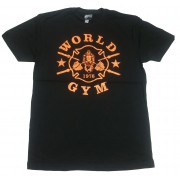 W110 월드 체육관 근육 셔츠 번 아웃 티셔츠