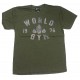 W110 Świat Siłownia Mięśnie Burnout Tee Shirt