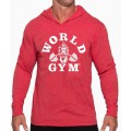 World gym Tri Blend Long Hoodie shirt